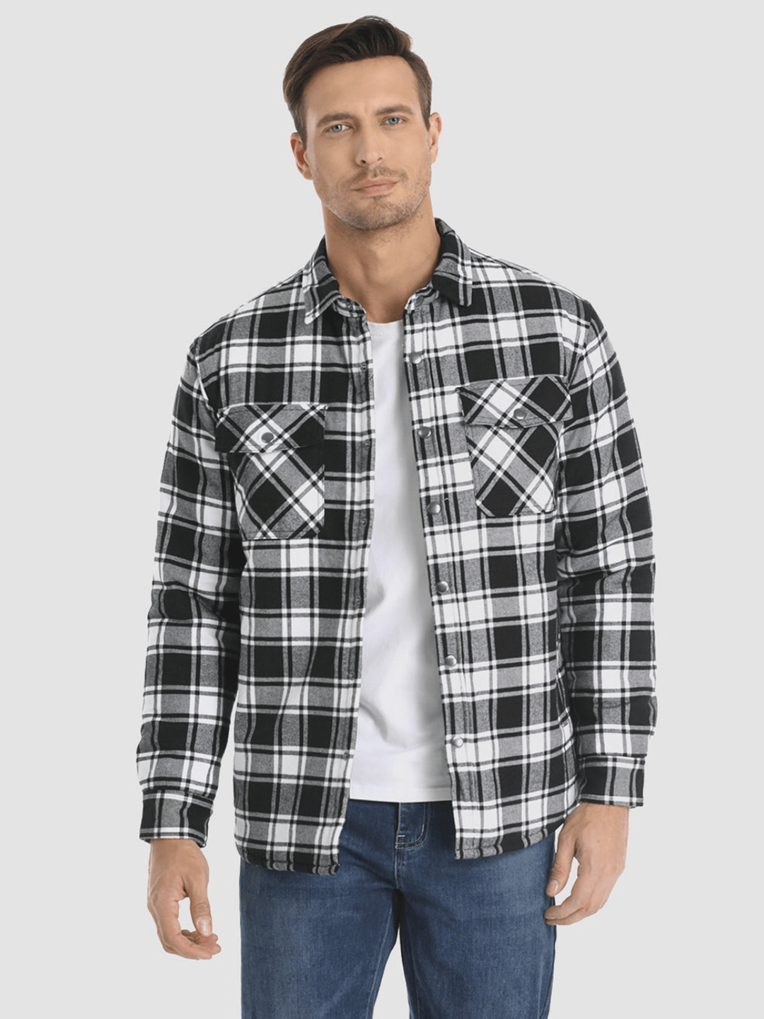 Kristian | Kariertes Motorrad-Langarmshirt