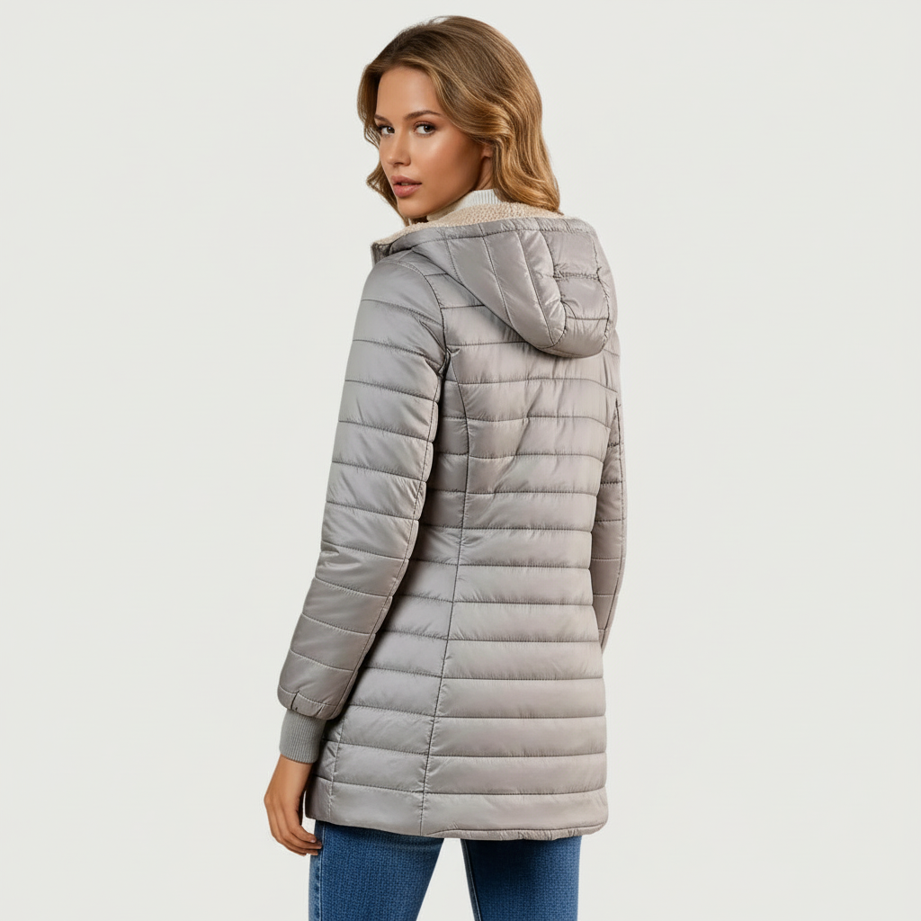 Arriane | Kapuzen-Wintermantel mit Fleece-Futter