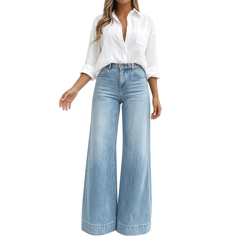 Mabyla | Weite Jeans mit streckendem Effekt
