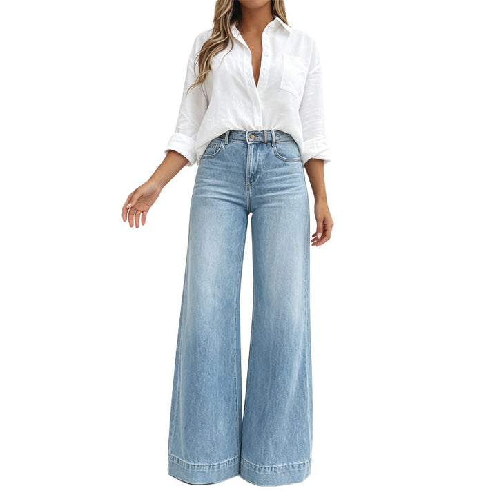 Mabyla | Weite Jeans mit streckendem Effekt