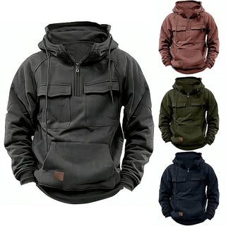 Francis | Kapuzenpullover mit Taschen und Reißverschluss
